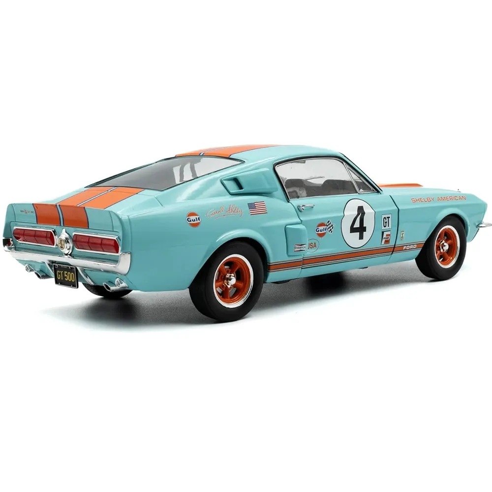 Solido 1:18 Scale Shelby GT500 Gulf Racing Tribute Diecast Scale Model - Image 5