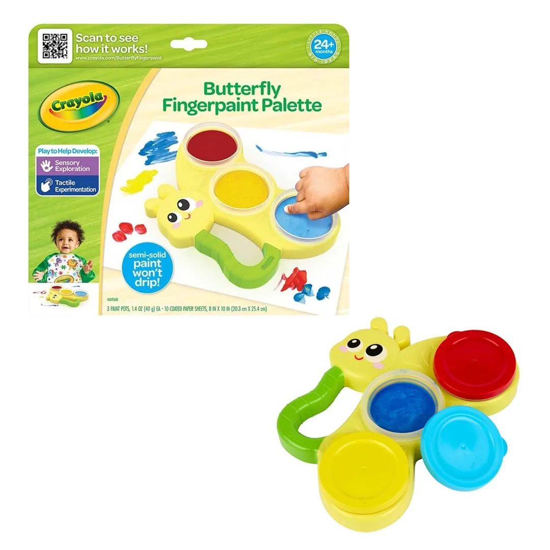crayola butterfly paint palette toy for toddlers