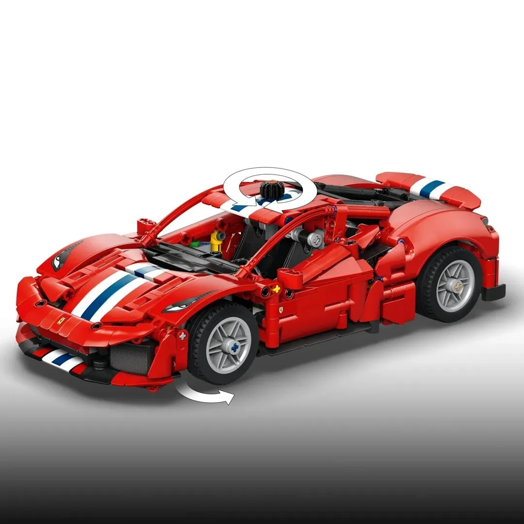 Lego Technic Ferrari 488 PISTA Car Toy Building Set for 9+ Years (882 Pieces) - Image 6