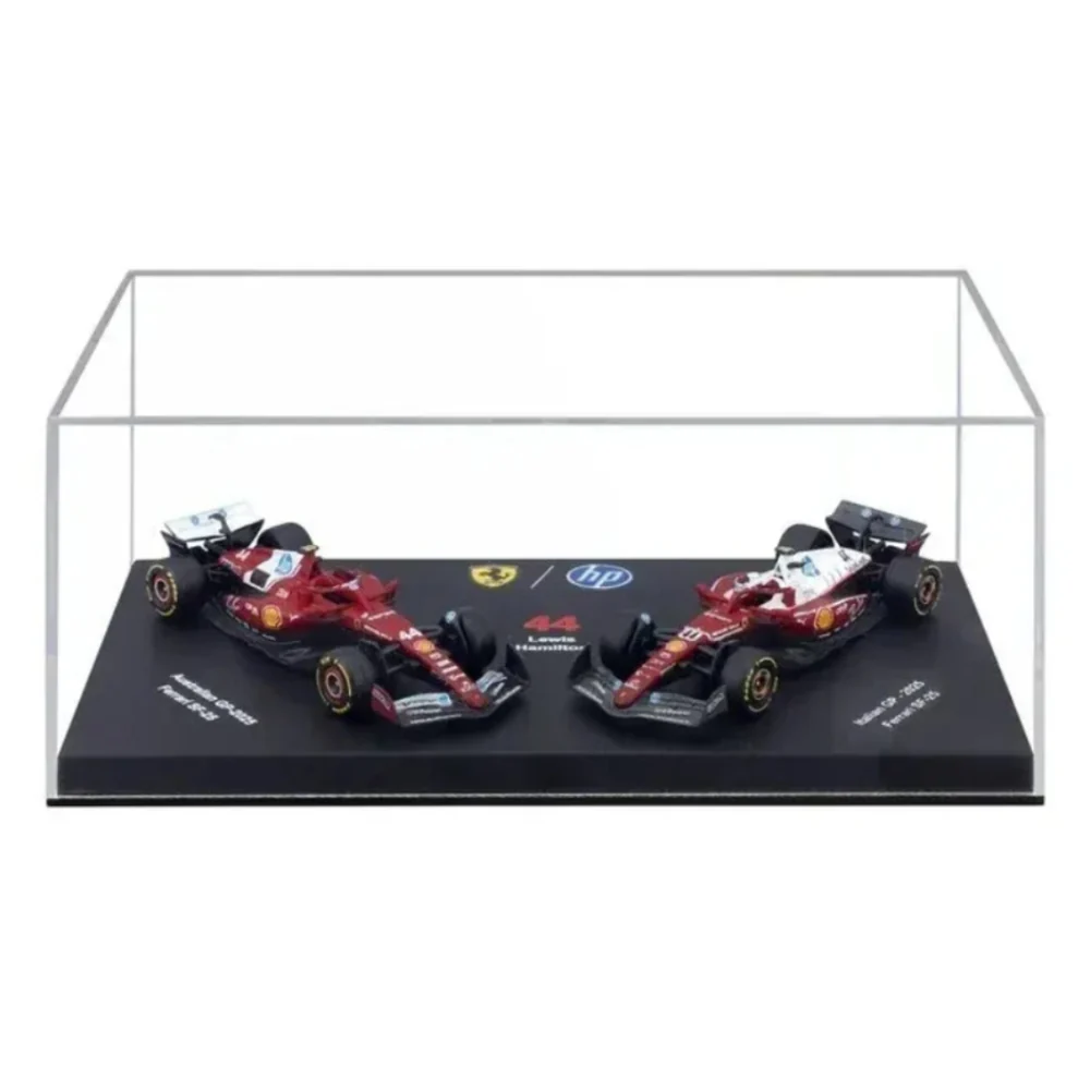 Bburago 1/64 Scale 2025 Ferrari SF-25 #44 Lewis Hamilton Formula 1 Model Twin Pack (Acrylic Case) (Copy) - Image 3