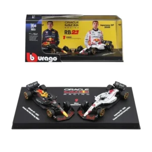 bburago 1/64 scale 2025 red bull rb21 diecast model twin pack max verstappen