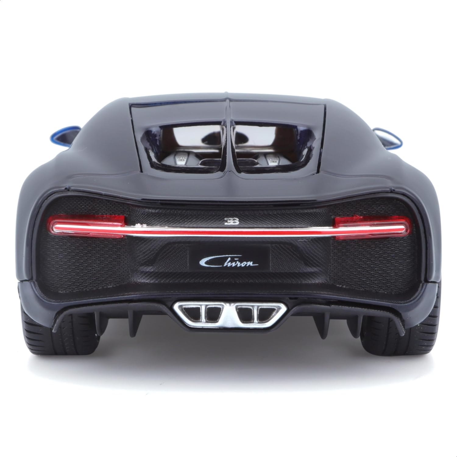 Maisto 1/24 Scale Bugatti Chiron Diecast Scale Model for 14+ Years (Blue-Black) in Arcylic Case - Image 5