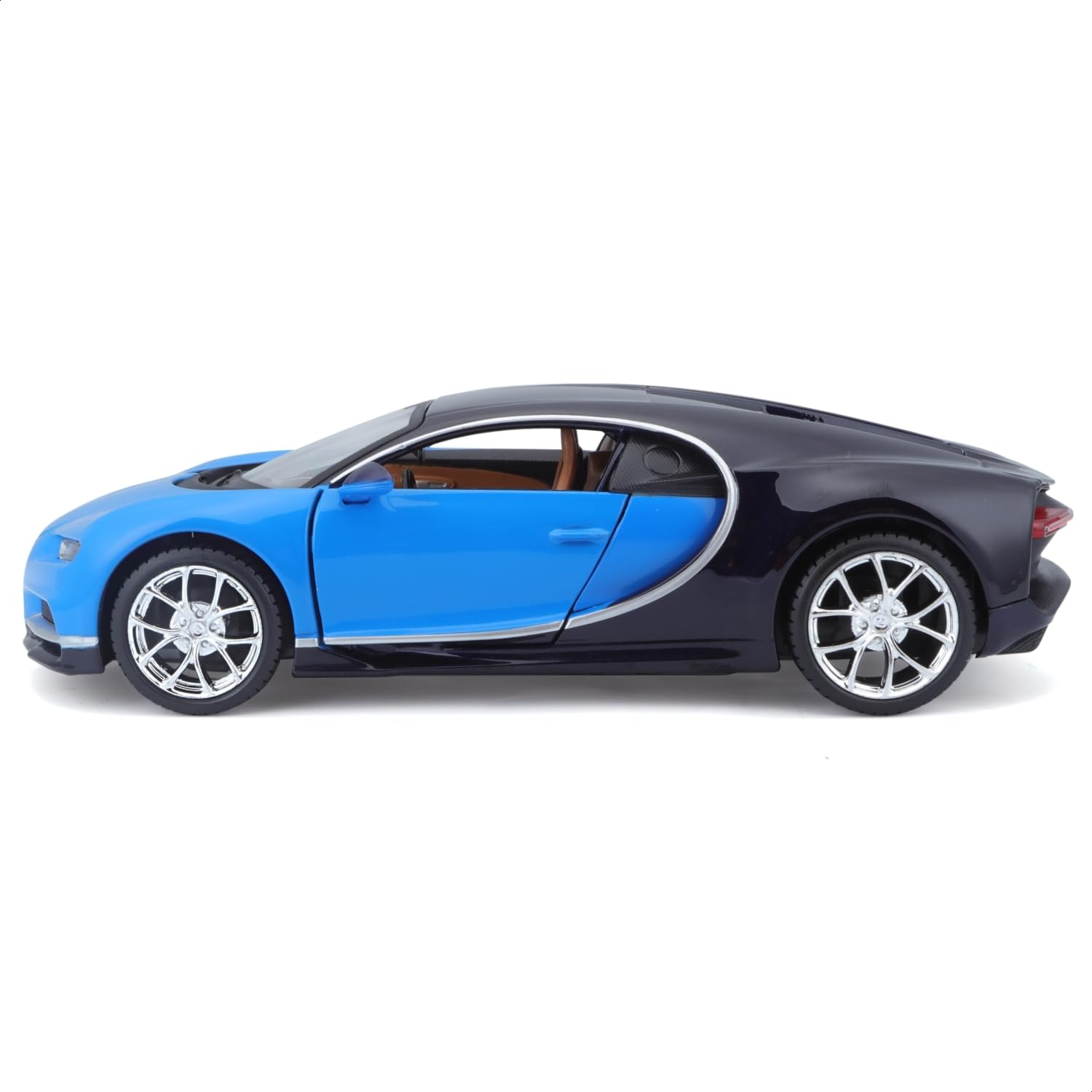 Maisto 1/24 Scale Bugatti Chiron Diecast Scale Model for 14+ Years (Blue-Black) in Arcylic Case - Image 6