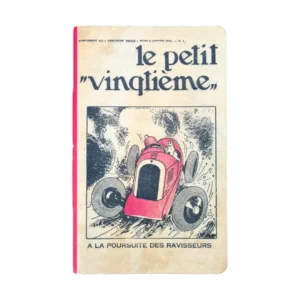 Tintin Notebook - Red Amilcar from The Cigars of the Pharaoh Cover (12.5 x 20 cms)
