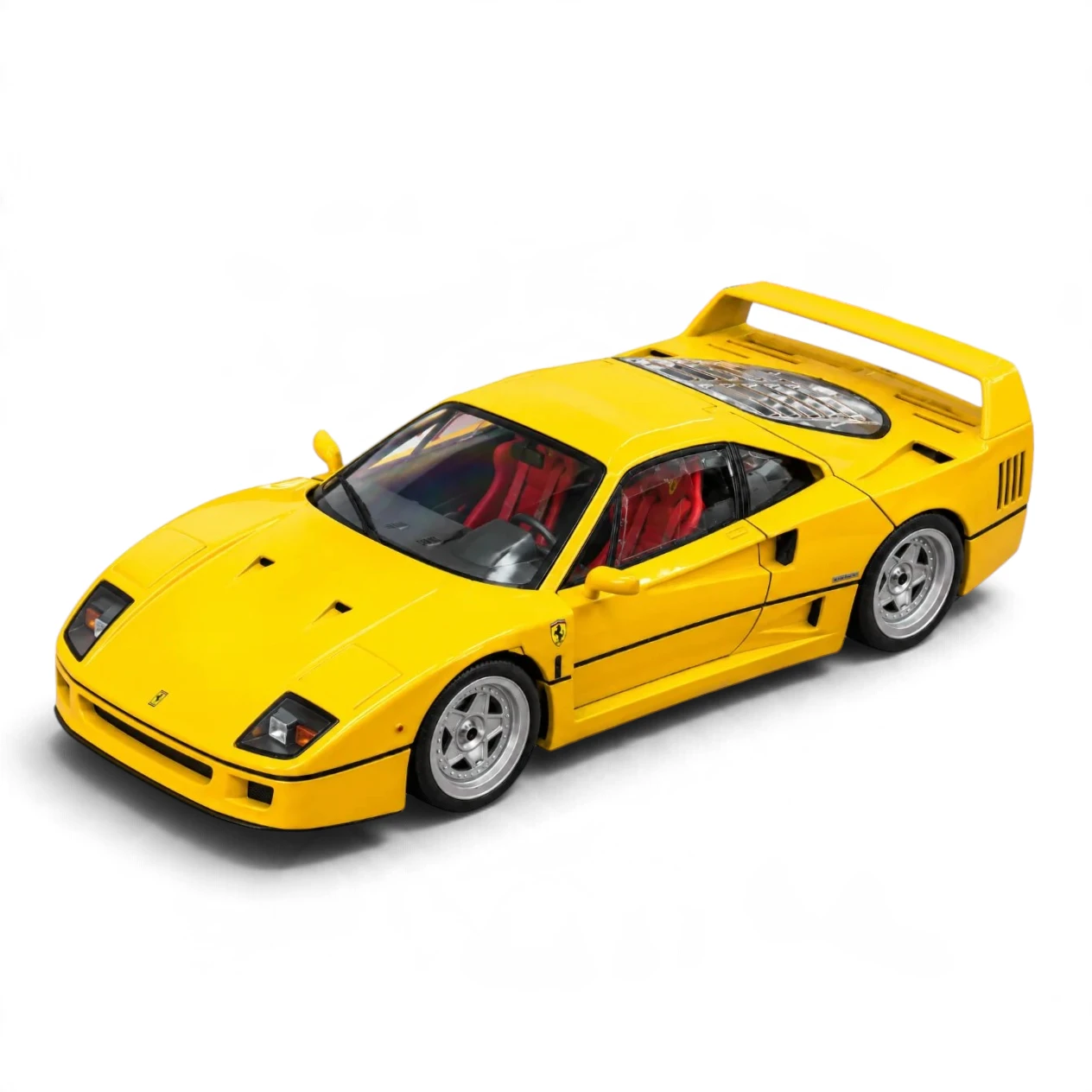 Bburago 1:18 Scale Exclusive Series - Ferrari F40 Diecast Model (Yellow)