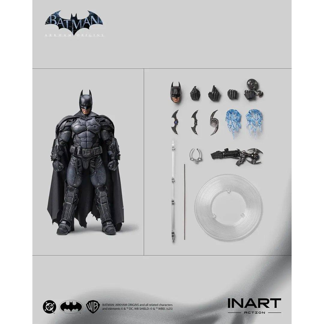 INART Batman: Arkham Origins - Batman (Battle Damaged Version) Action Figure for 15+ Years - Image 5