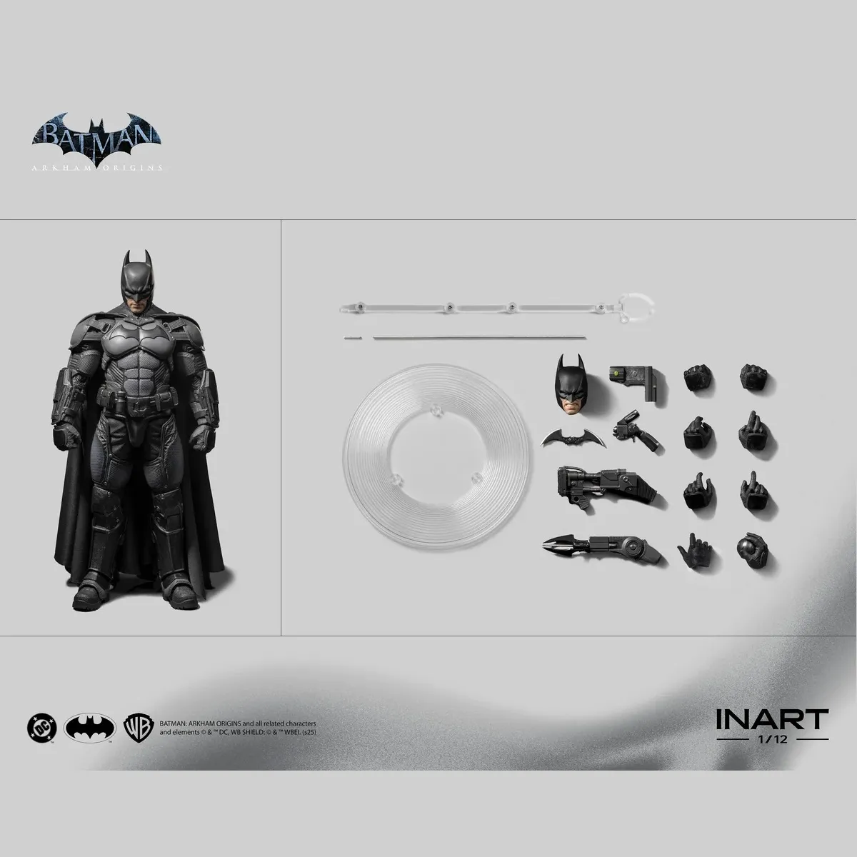 INART Arkham Origins Batman 1/12 Scale Action Figures for 15+ Years - Image 2
