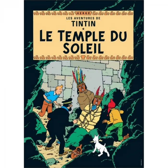 Tintin Official Posters - Tintin Album Prisoners of the Sun (50 x 70 cms)