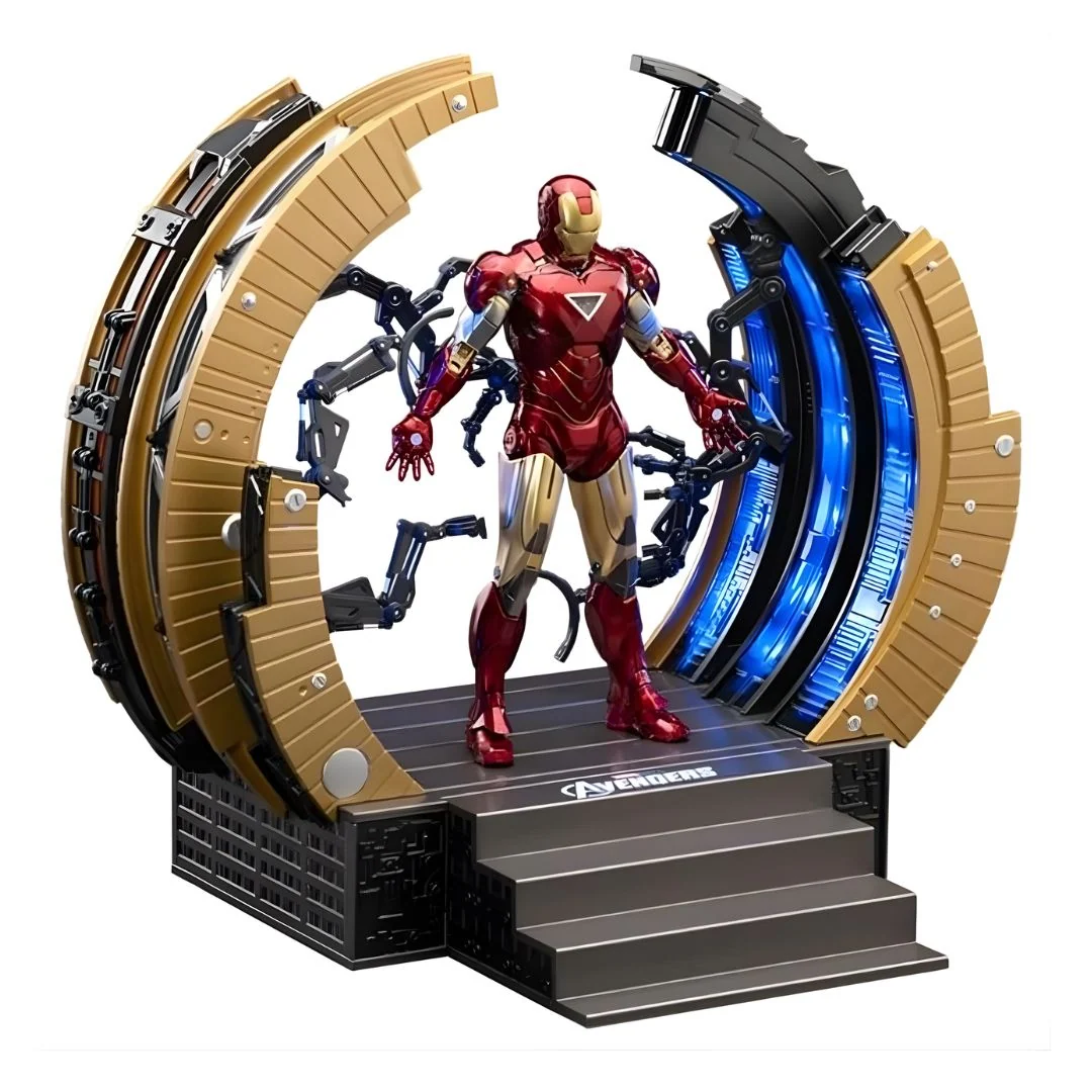 zd toys iron man mark 6 suit up gantry