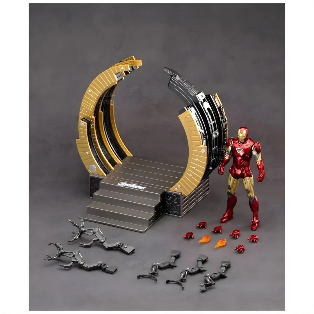 ZD Toys Iron Man Mark 6 Suit Up Gantry Action Figure Set for 14+ Years - Image 4