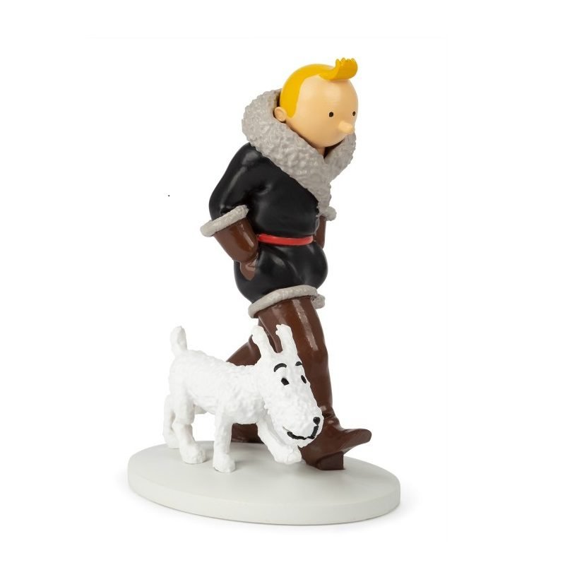 Figurine résine Tintin ; Tintin & Milou En Route